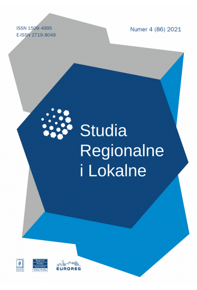 2021 STUDIA REGIONALNE I LOKALNE, NR 4 (86)<br>PDF w wolnym dostępie