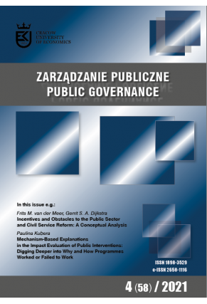 Zarządzanie Publiczne 4 (58) 2021