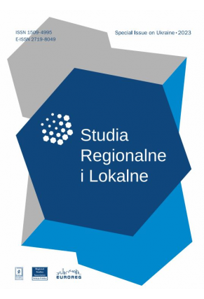2023 STUDIA REGIONALNE I LOKALNE, Special Issue on Ukraine