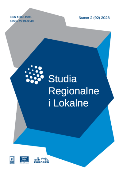 2022 STUDIA REGIONALNE I LOKALNE, NR 1 (91)