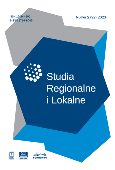 2023 STUDIA REGIONALNE I LOKALNE, NR 2 (92)