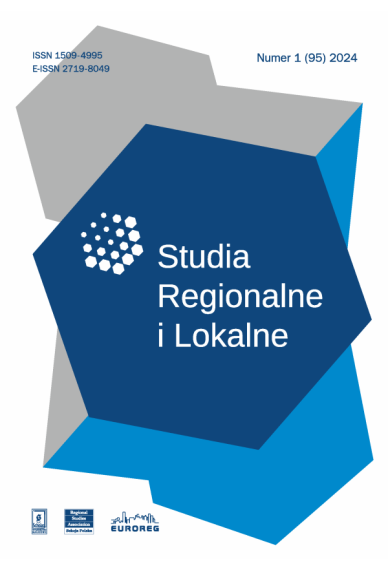2024 STUDIA REGIONALNE I LOKALNE, NR 1 (95)