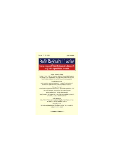 2004 STUDIA REGIONALNE I LOKALNE nr 1(15)