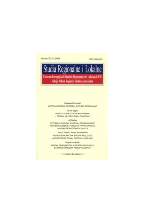 2004 STUDIA REGIONALNE I LOKALNE nr 2(16)