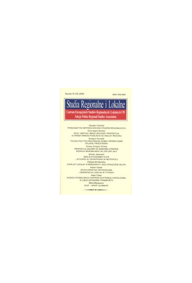 2004 STUDIA REGIONALNE I LOKALNE nr 4(18)