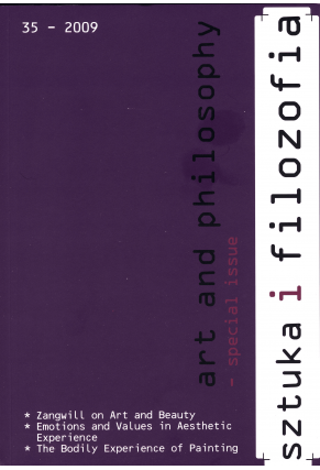 2009 SZTUKA I FILOZOFIA, t. 35 <br>special issue
