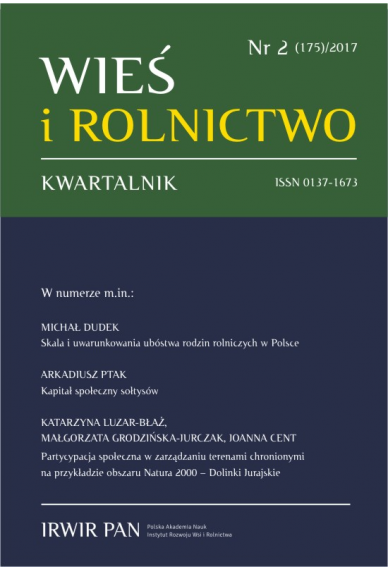 2017 WIEŚ I ROLNICTWO <br>t. 175, nr 2