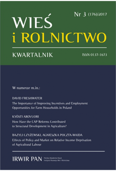 2017 WIEŚ I ROLNICTWO <br>t. 176, nr 3