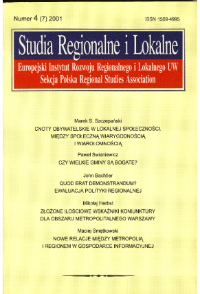 2001 STUDIA REGIONALNE I LOKALNE nr 4(7)