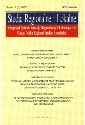 2002 STUDIA REGIONALNE I LOKALNE nr 1(8)