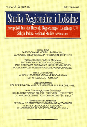 2002  STUDIA REGIONALNE I LOKALNE nr 2–3(9)