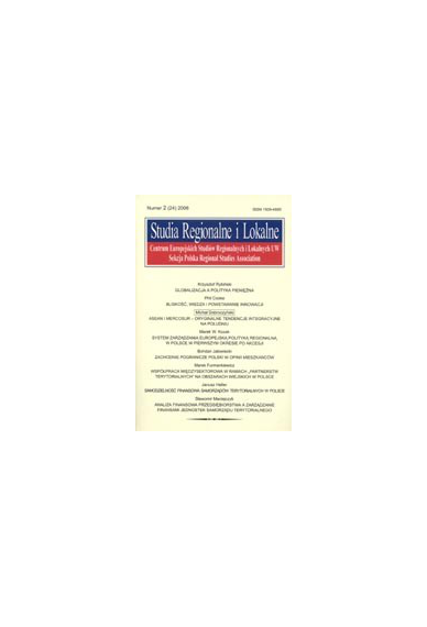 2006 STUDIA REGIONALNE I LOKALNE nr 2 (24) <br>UWAGA!!! Do kupienia także w PDFie